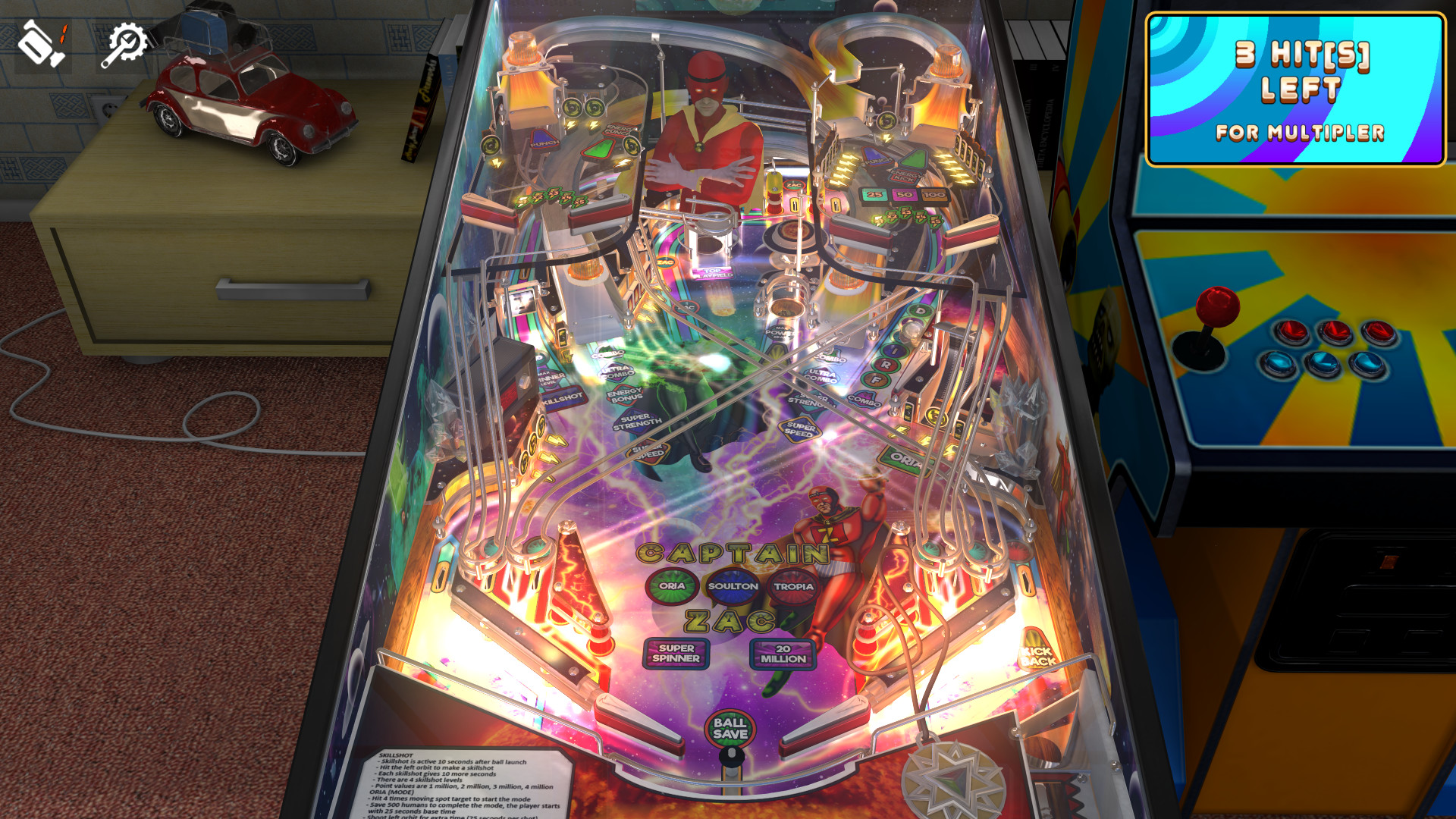 Zaccaria Pinball: Universe Deluxe Pinball Table
