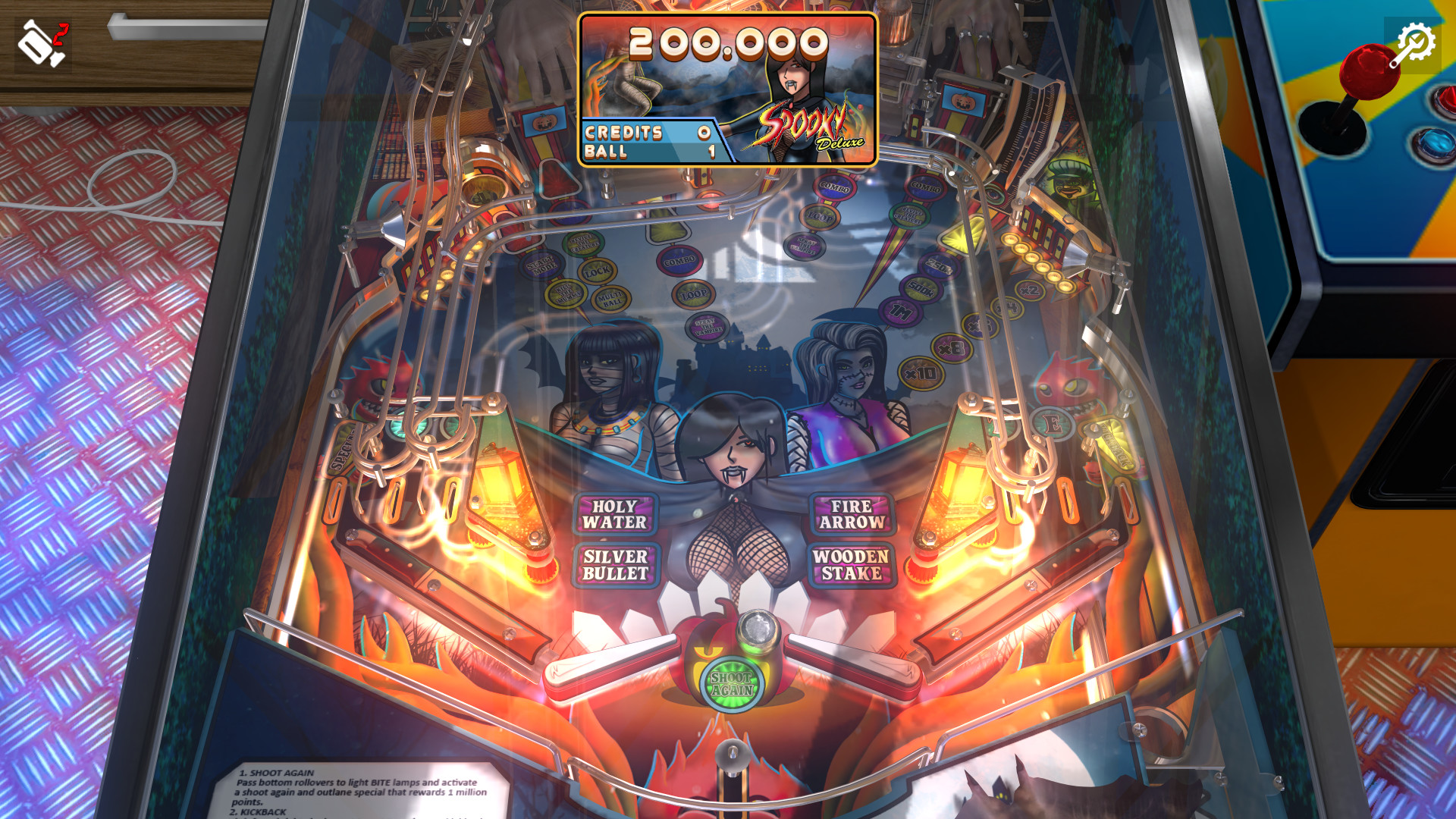 Zaccaria Pinball: Spooky Deluxe Pinball Table
