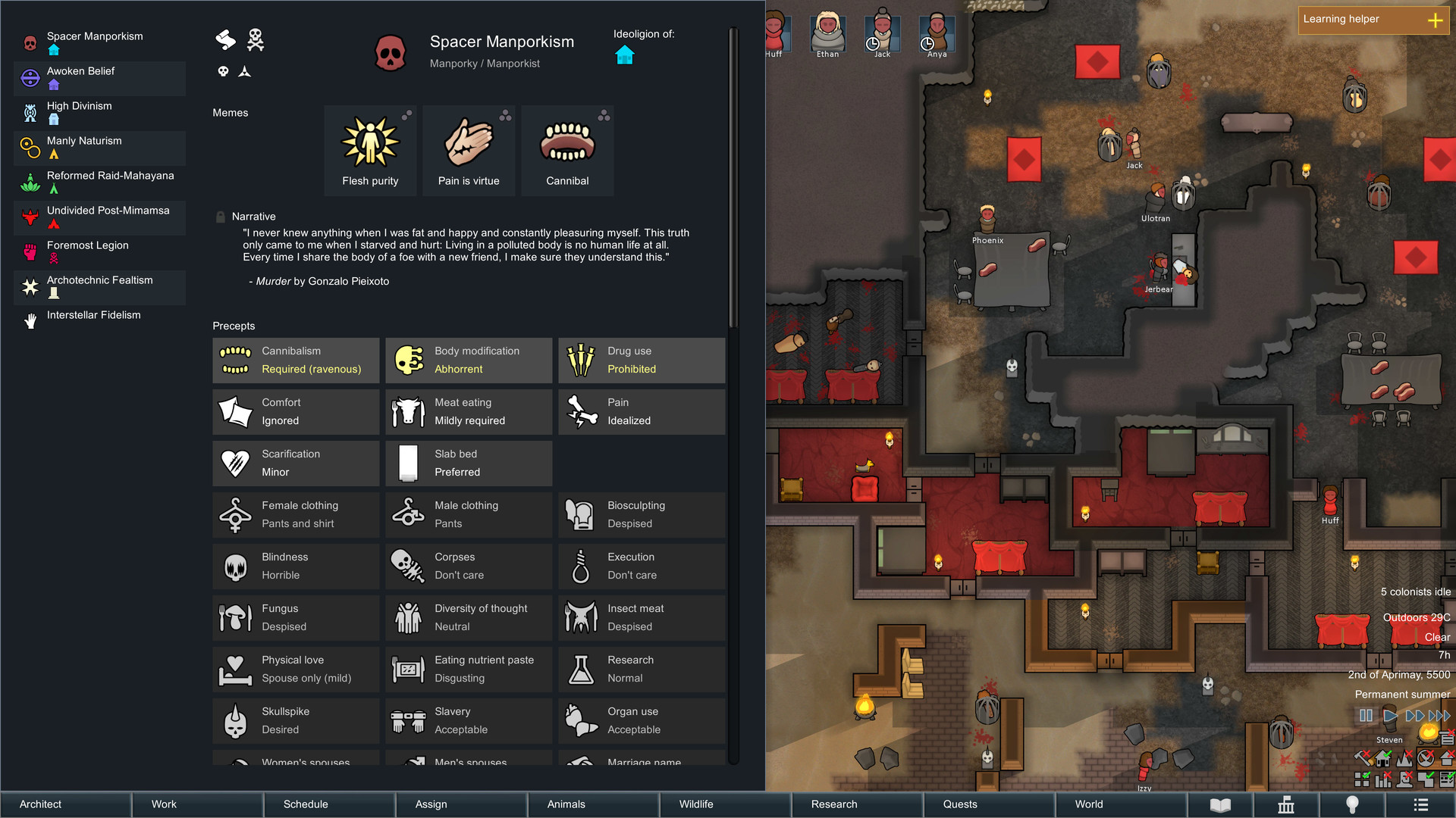 RimWorld: Ideology