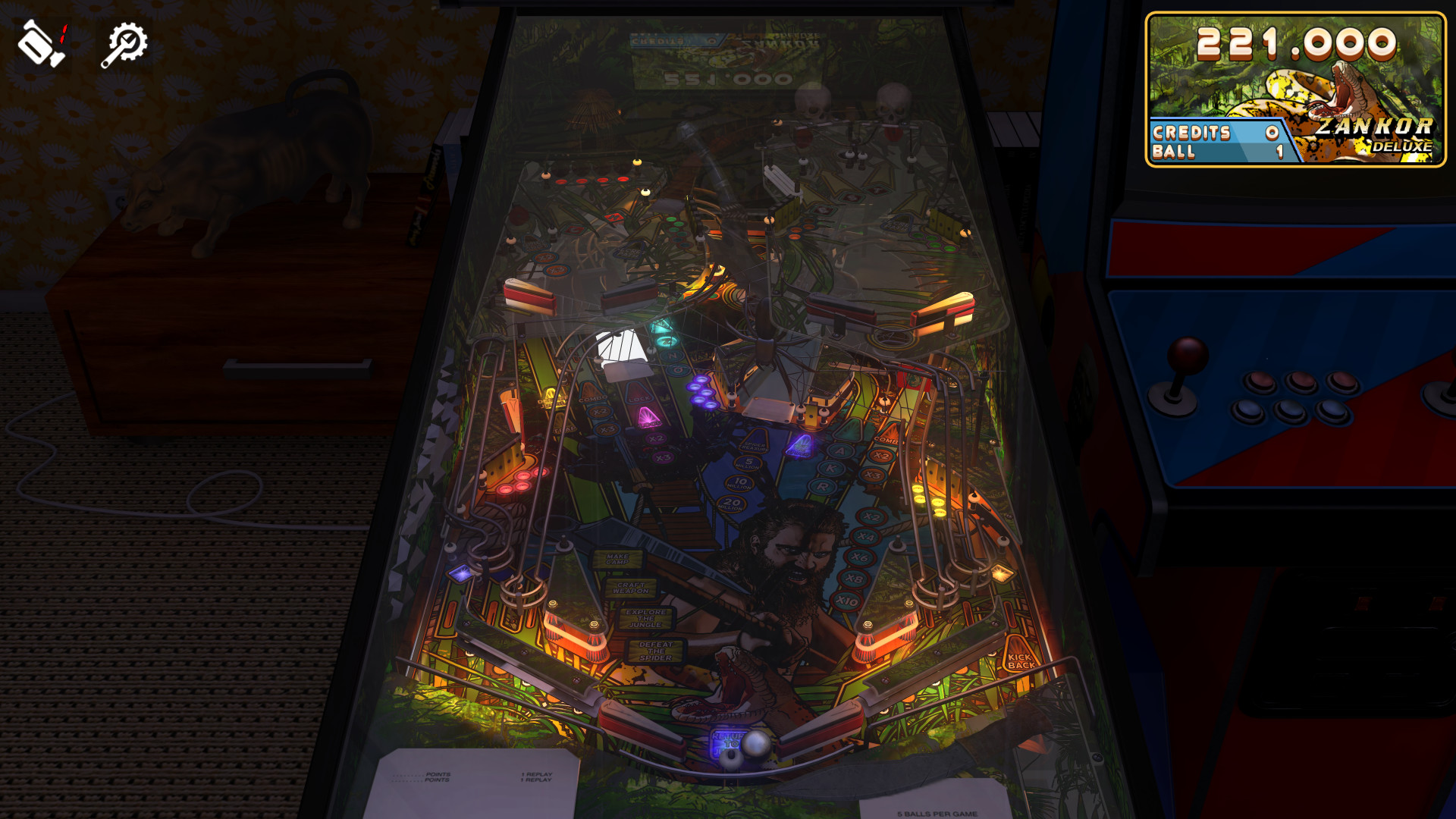 Zaccaria Pinball: Zankor Deluxe Pinball Table