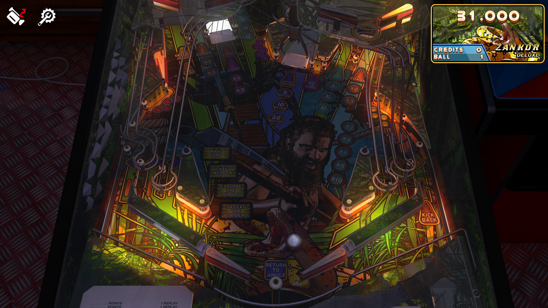 Zaccaria Pinball: Zankor Deluxe Pinball Table