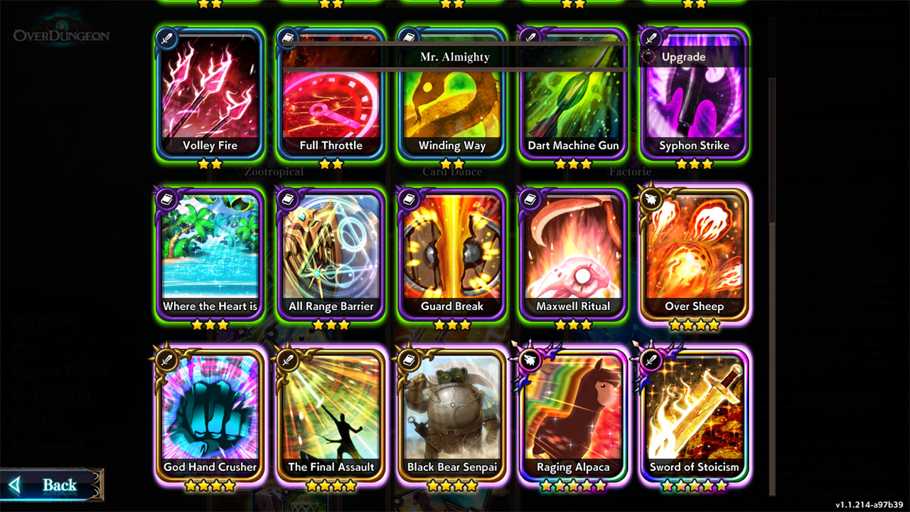 Overdungeon – Mr.Almighty (Card Pack)