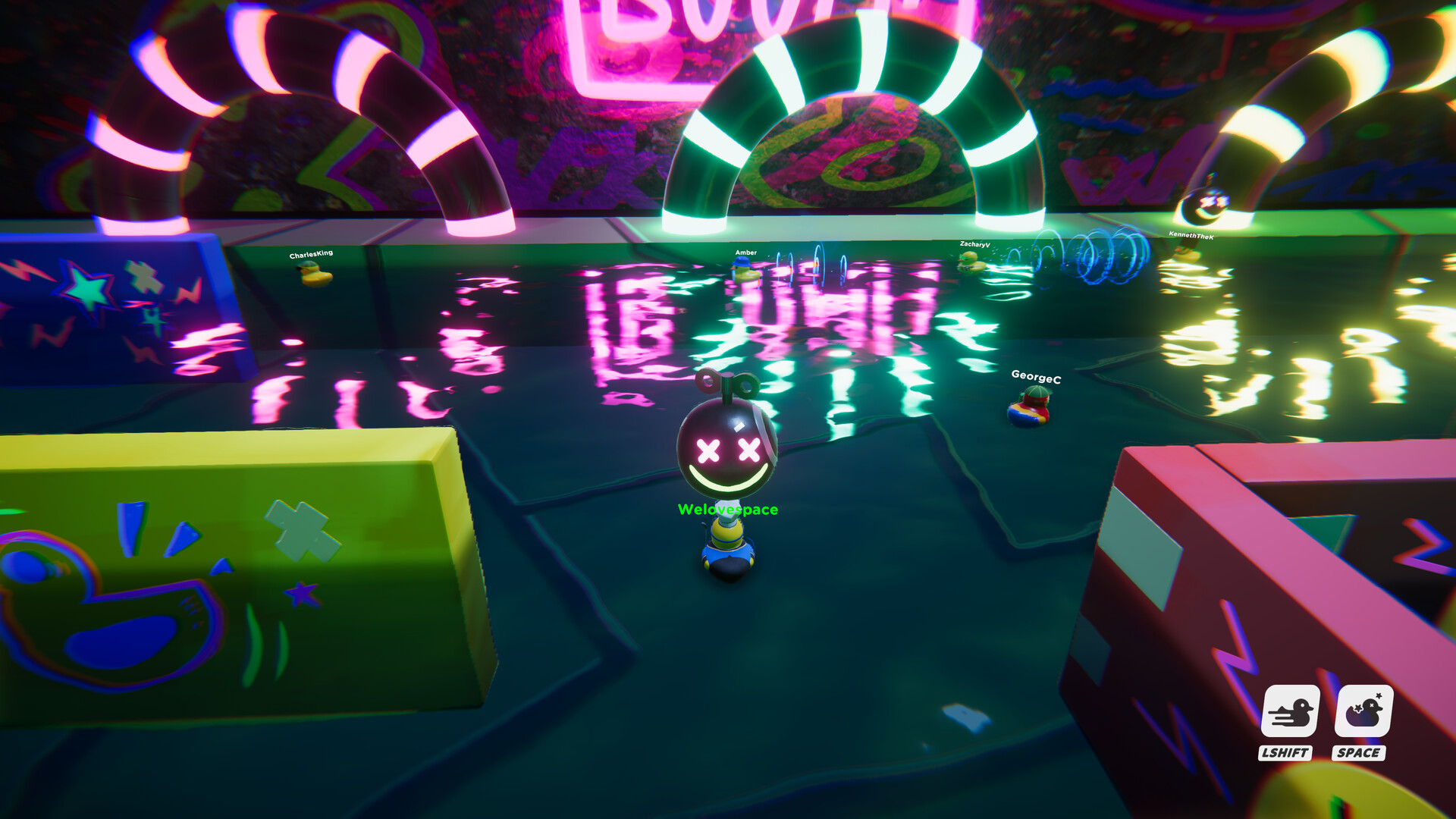 Slowly Sliding Ducks