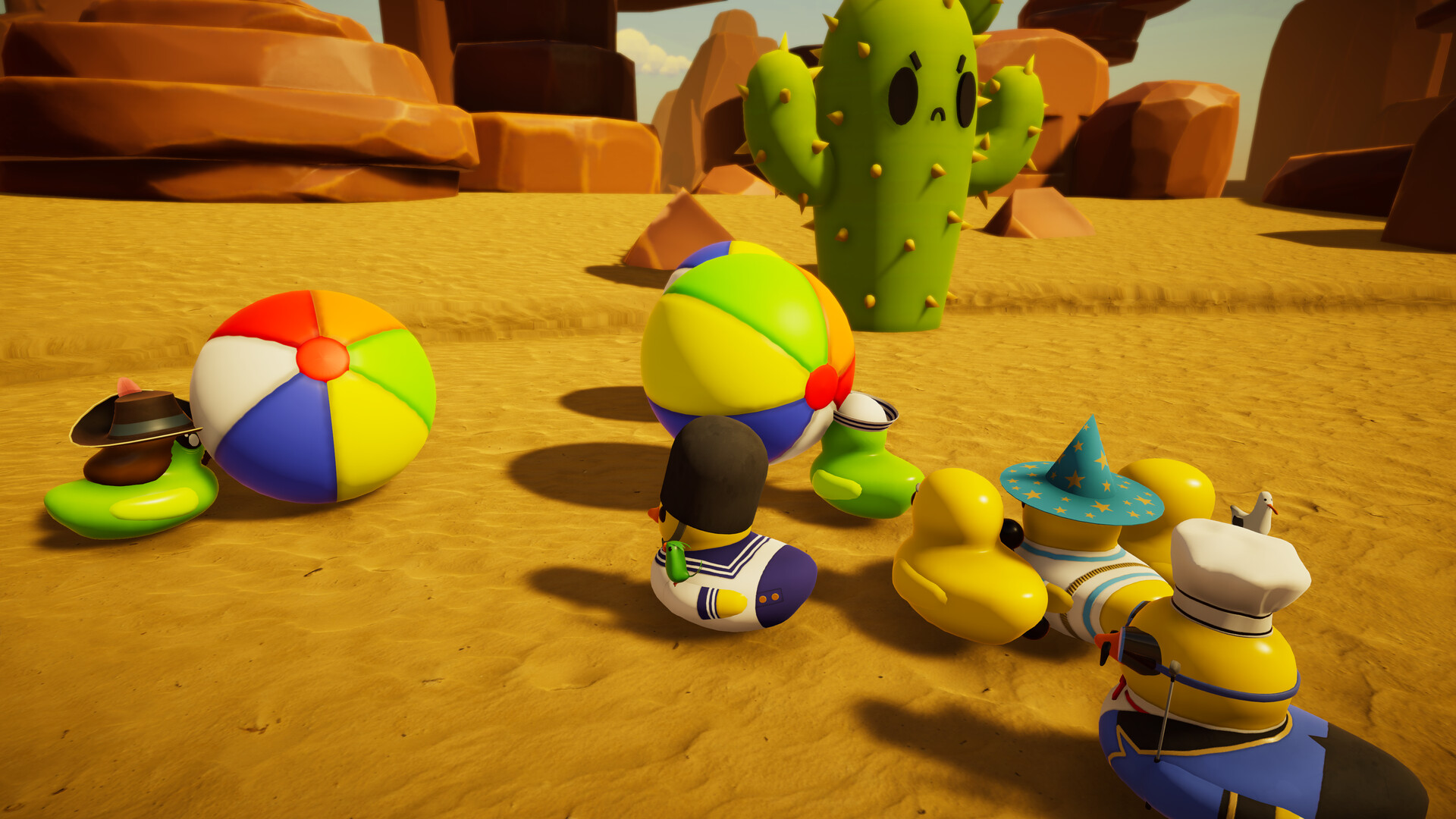 Slowly Sliding Ducks