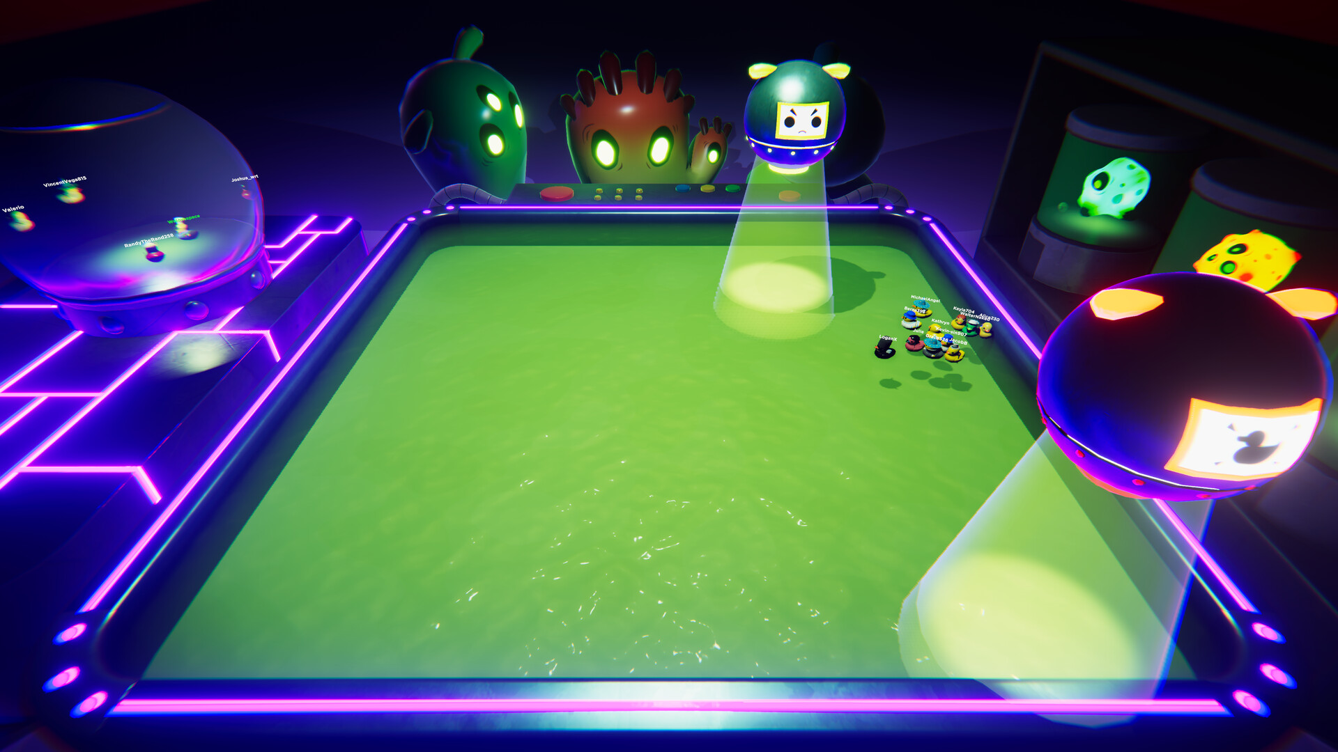 Slowly Sliding Ducks