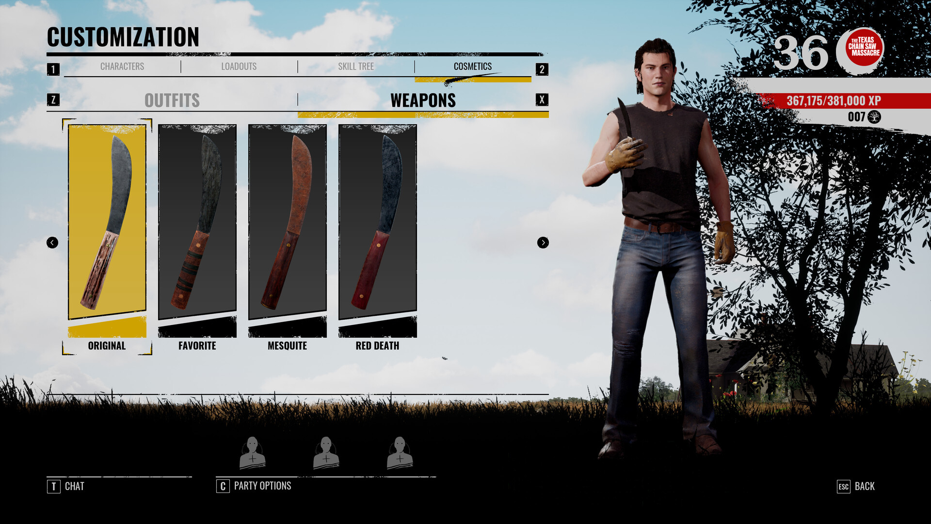 The Texas Chain Saw Massacre: Weapon Skin Variants