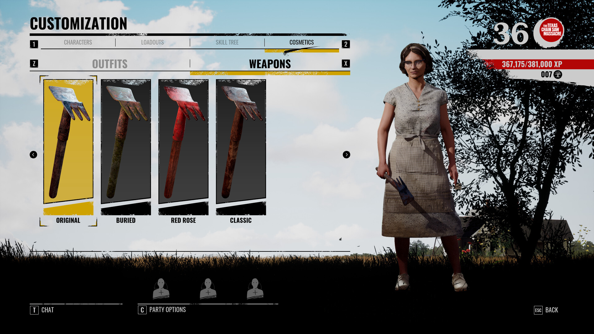 The Texas Chain Saw Massacre: Weapon Skin Variants