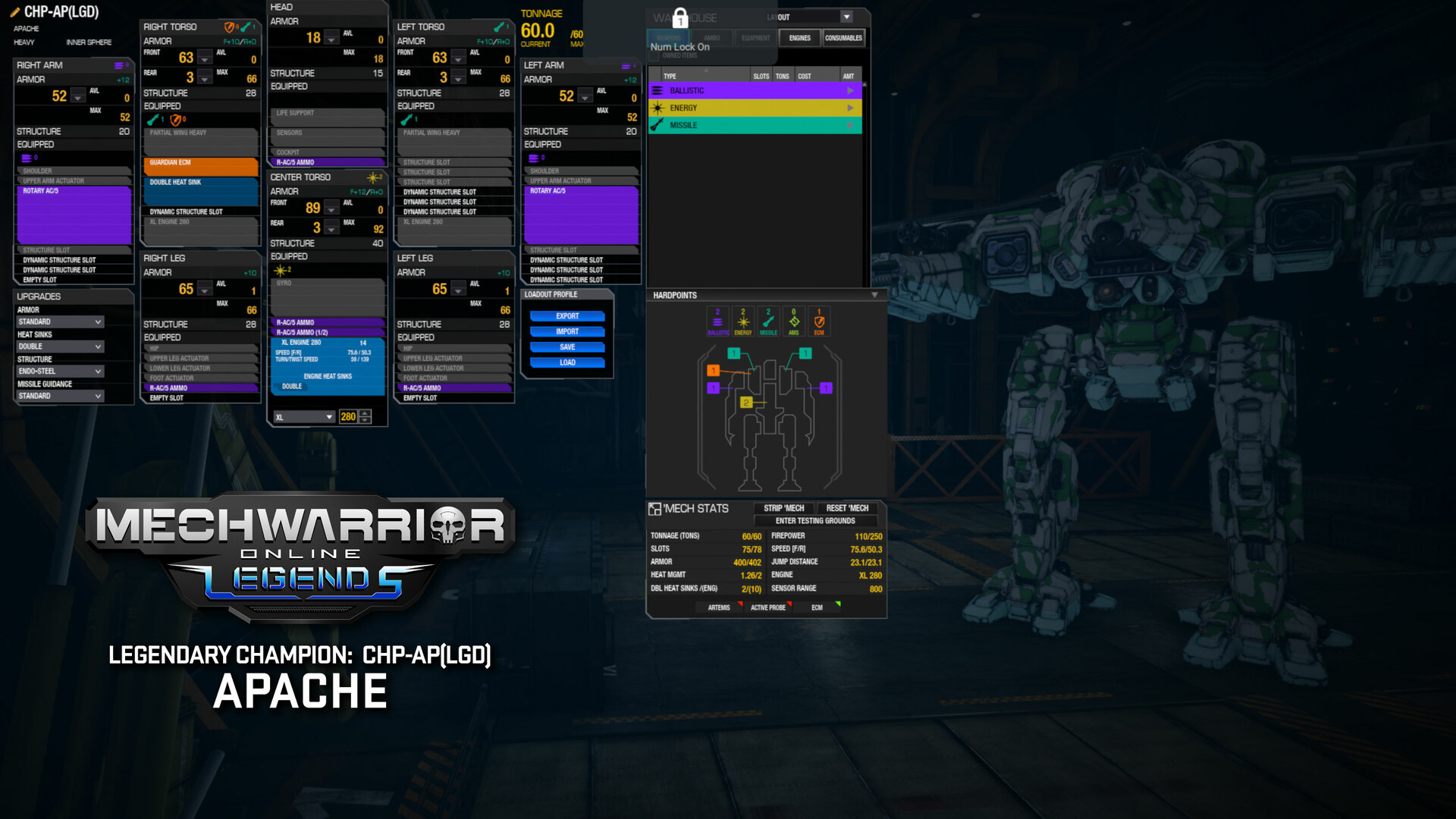 MechWarrior Online: Apache Legendary Mech Pack