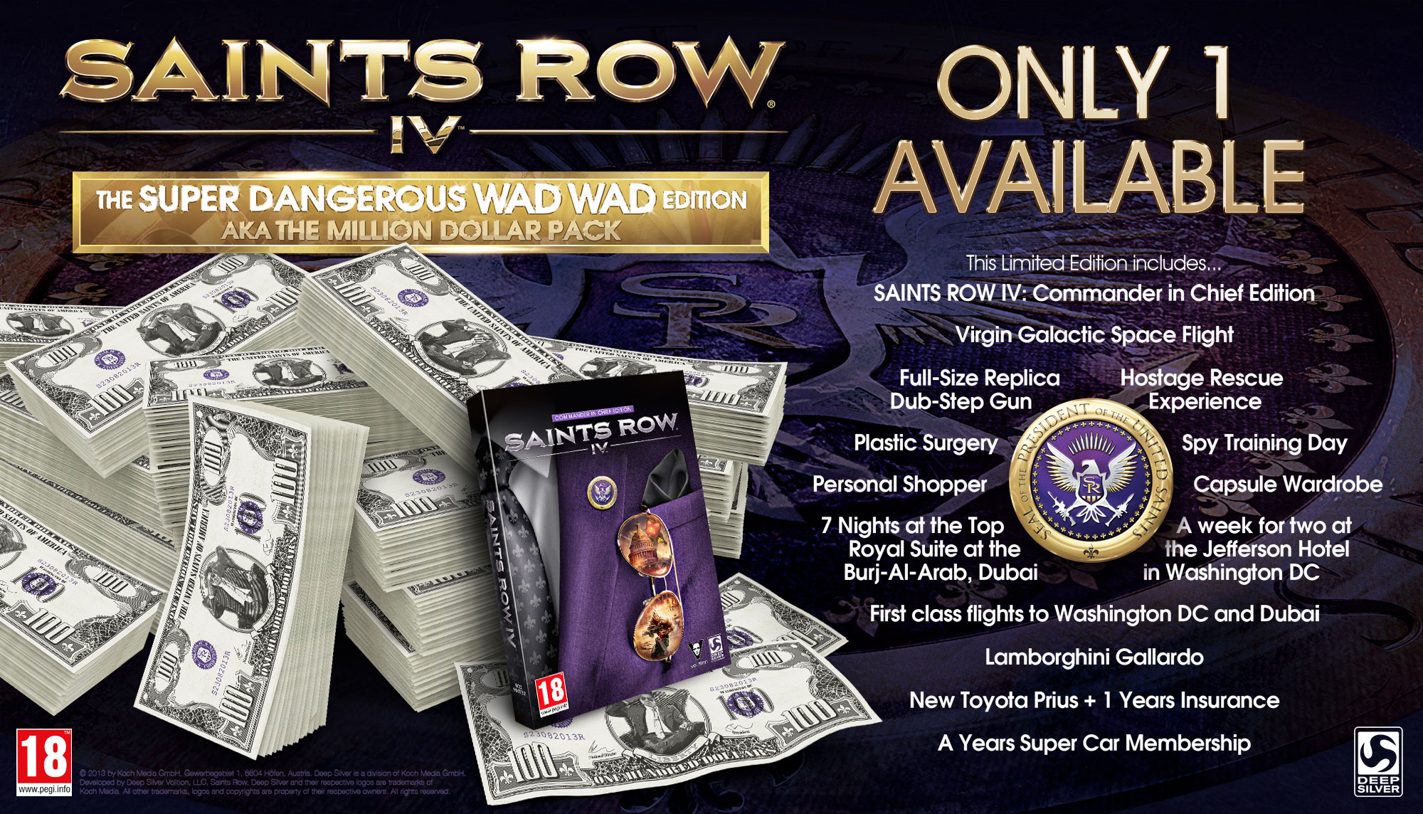 Saints Row IV: Super Dangerous Wad Wad Edition (aka the Million Dollar Pack)